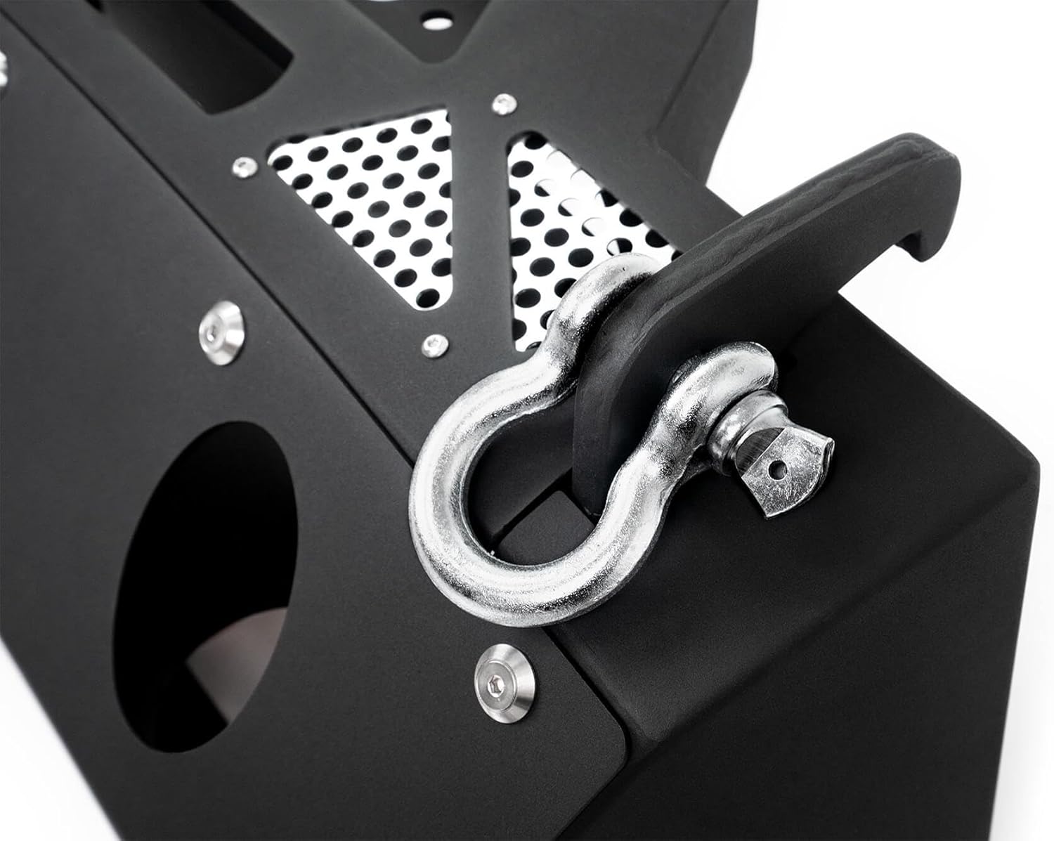 DV8 Offroad  FBJL-02  Parachoques delantero para Wrangler JL 18-22 y Gladiator JT 20-22  Perfil rechoncho  Capaz de cabrestante  Recortes