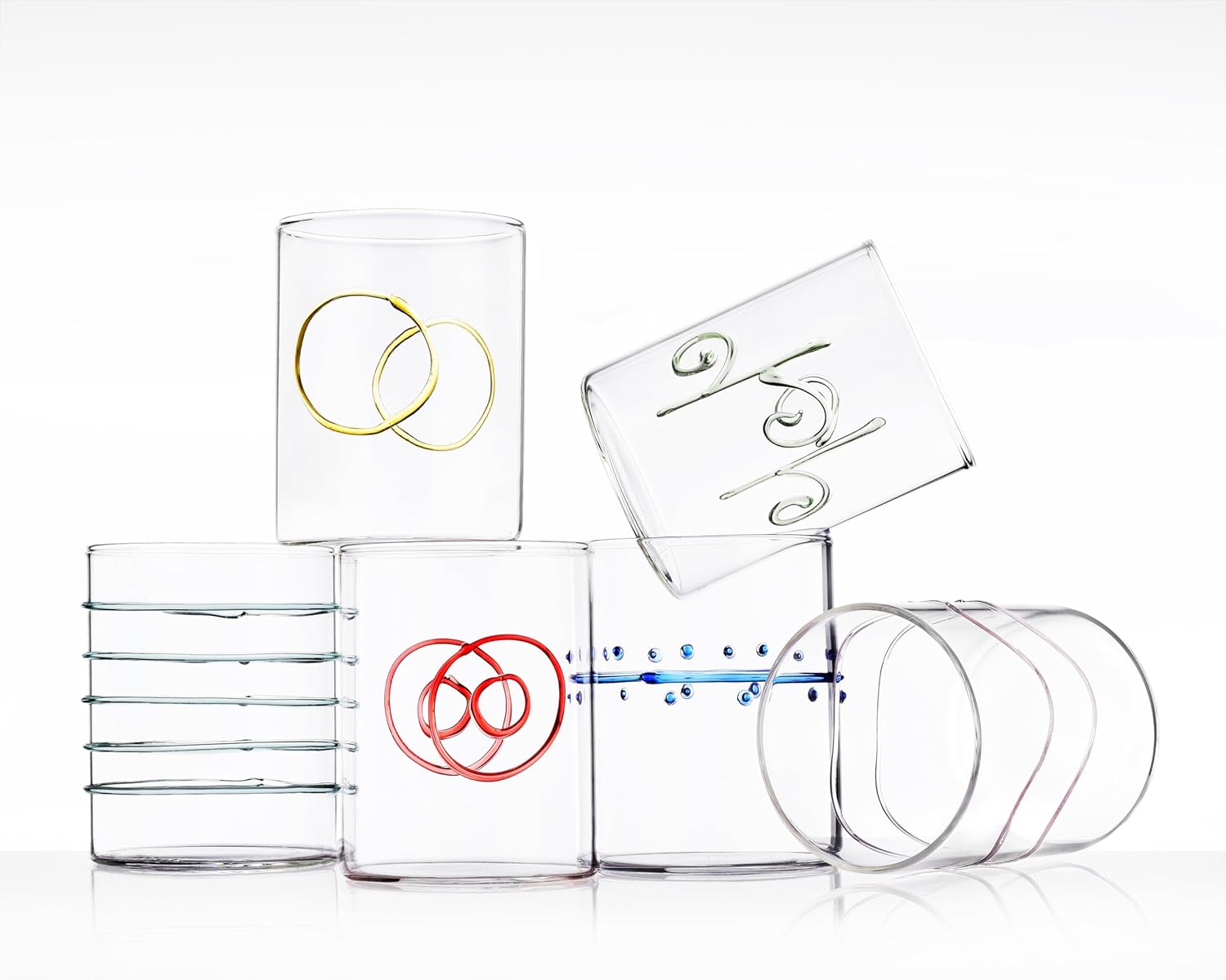 (ICHENDORE) ICHENDORF 09352007AR-CN Water Glasses Assorted 6 Piece Set