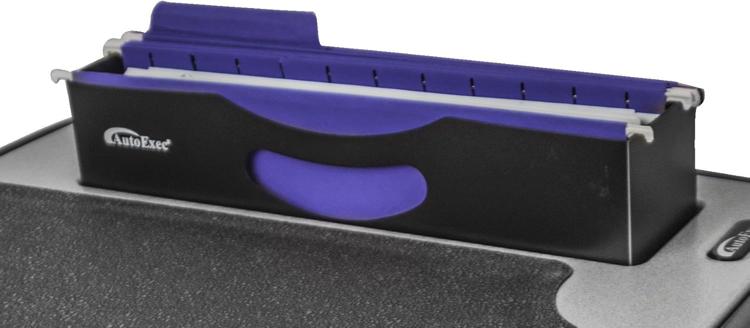 Escritorio AutoExec Efficiency FileMaster para automóvil, con soporte para teléfono