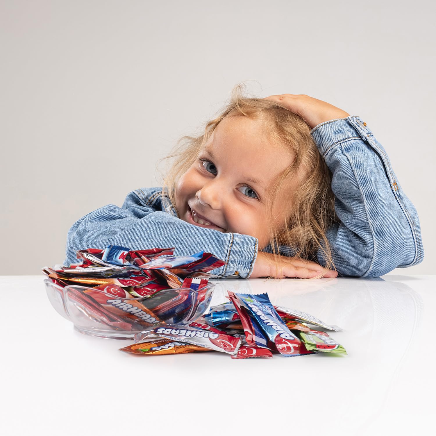Airheads – Mini barras de dulces  1.5 libras de sabores surtidos de frutas, envueltas individualmente, caramelo de frutas, Navidad, regalos,