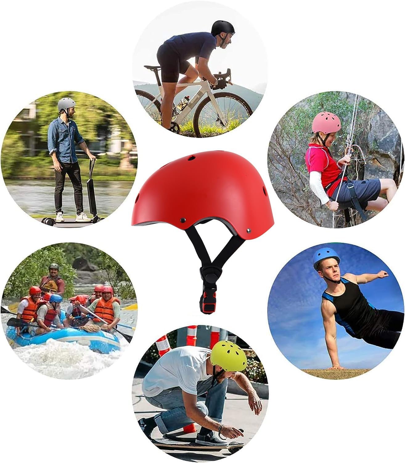 Casco de bicicleta para niños y niñas, casco multideportivo para monopatín, patinaje en línea, patinaje en línea, monopatín, 3 tamaños