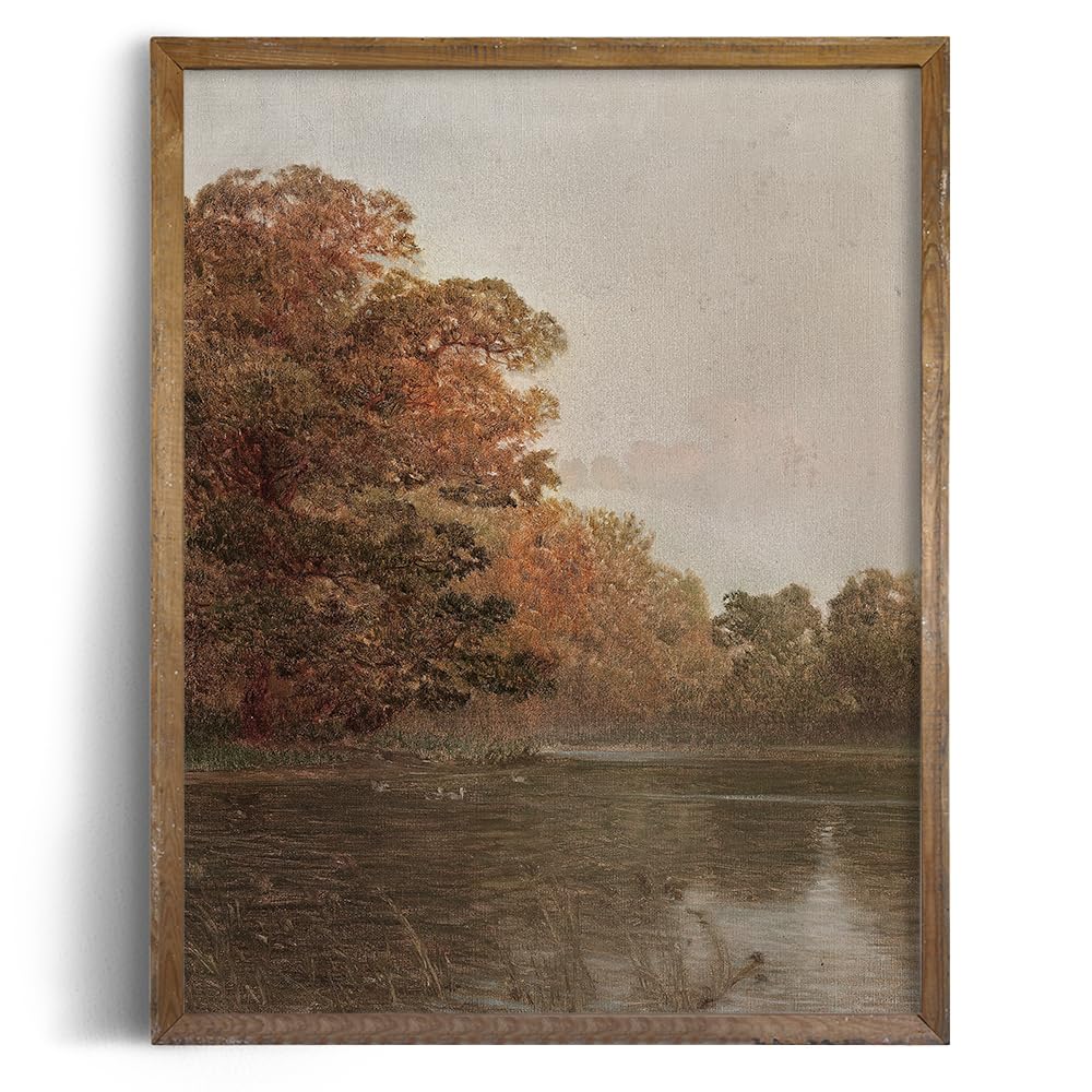 Rustic Farmhouse Wall Art Decor – 11×14″ – Boho Art Deco Landscape Pictures for Bathroom – French Country Kitchen Print Poster – Neutral Aesthetic