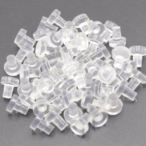 60 piezas de parachoques de mesa de vidrio antideslizante con vástago, agarres de goma transparente, espaciadores suaves y no adhesivos para mesa de 60 piezas de parachoques de mesa de vidrio antideslizante con vástago, agarres de goma transparente, espaciadores suaves y no adhesivos para mesa de