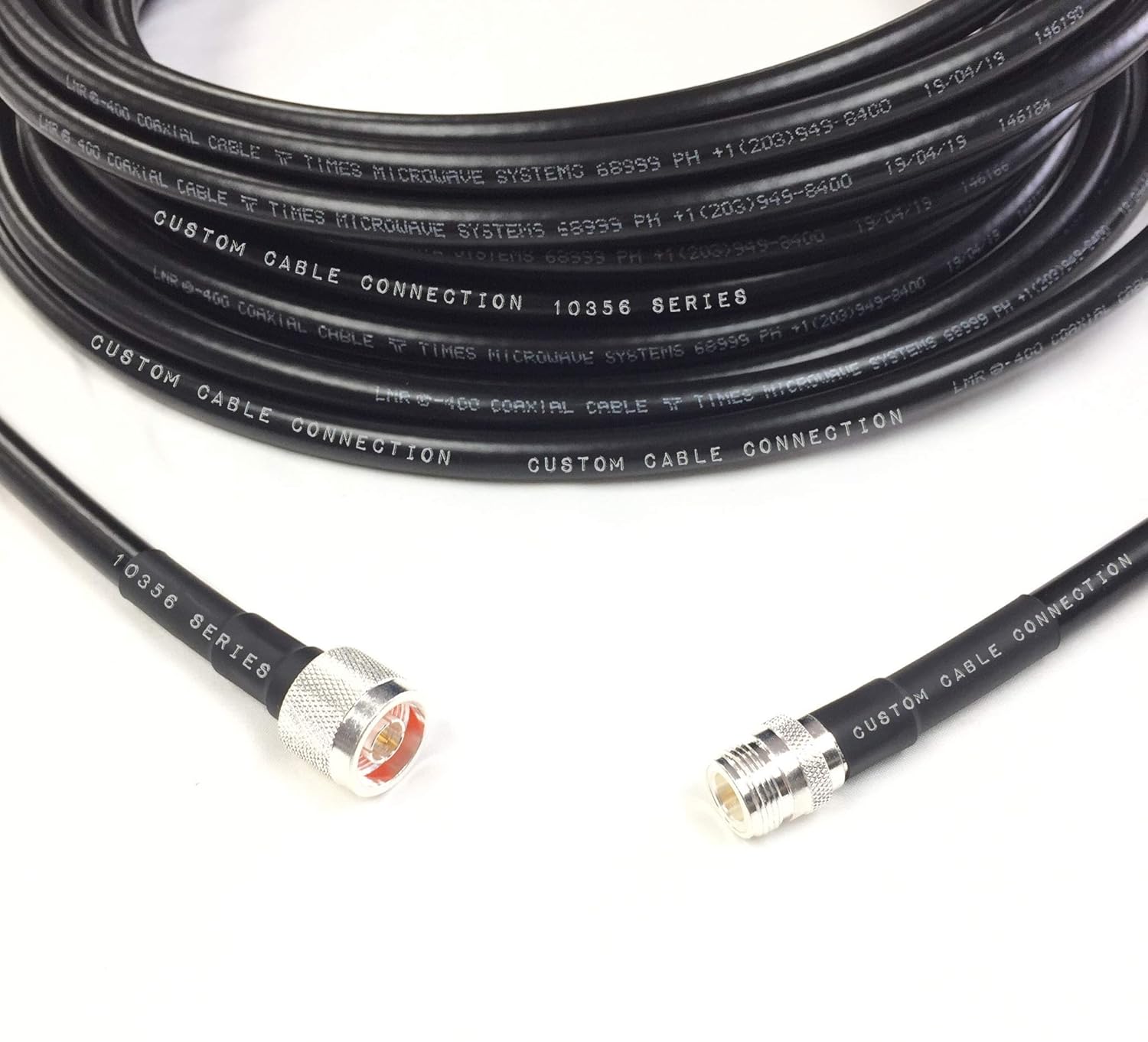 3 pies LMR-400 N macho a N hembra Tiempos de extensión Microondas LMR400 50 Ohm Cable de antena coaxial de baja pérdida para radioaficionado, WLAN,