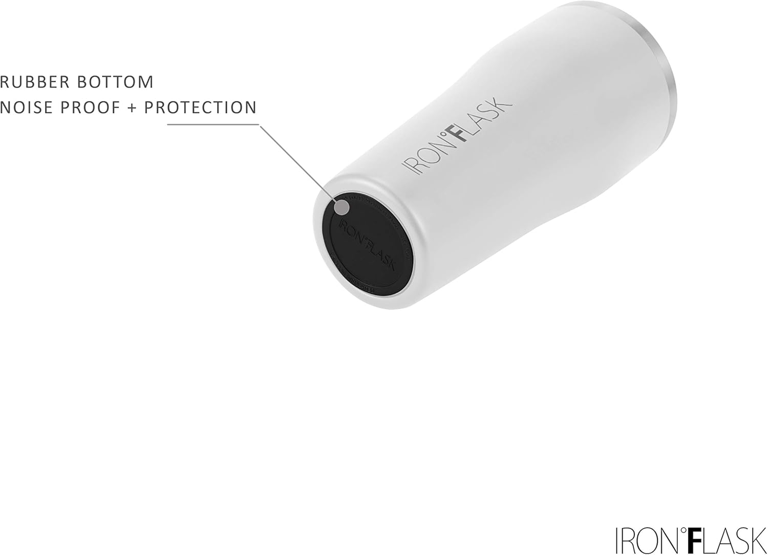 IRON FLASK Rover Vaso de 16 onzas, a prueba de fugas, botella de acero inoxidable con aislamiento al vacío, para frío y calor, doble pared, taza