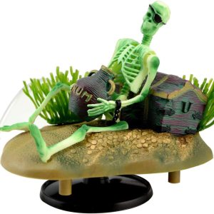 Saim Esqueletos de pirata borracho para acuario, decoraciones de burbujeantes, refugio de cuevas doradas, accesorios de pecera para decoraciones de Saim Esqueletos de pirata borracho para acuario, decoraciones de burbujeantes, refugio de cuevas doradas, accesorios de pecera para decoraciones de