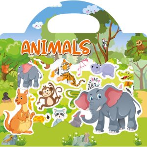 Libros de calcomanías reutilizables para niños de 2 a 4 años, calcomanías extraíbles para niños, libros de actividades con calcomanías de animales Libros de calcomanías reutilizables para niños de 2 a 4 años, calcomanías extraíbles para niños, libros de actividades con calcomanías de animales