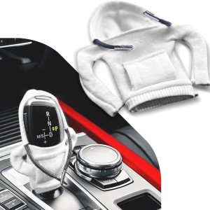 1 funda para palanca de cambios de automóvil, de 5.9 x 5.1 pulgadas, funda decorativa de moda con mango de suéter, funda con capucha universal para 1 funda para palanca de cambios de automóvil, de 5.9 x 5.1 pulgadas, funda decorativa de moda con mango de suéter, funda con capucha universal para