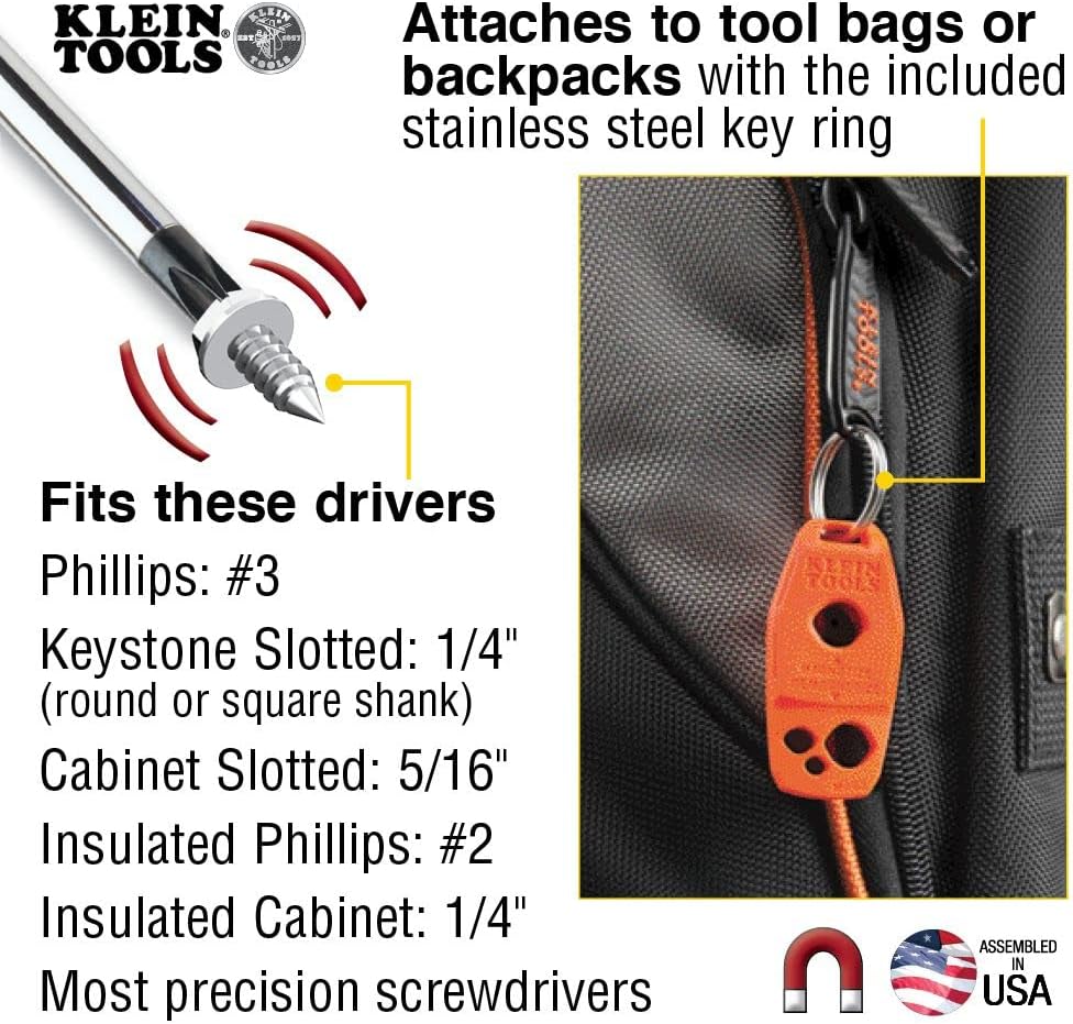 Klein Tools MAG2 Desmagnetizadormagnetizador para puntas de destornillador y puntas, hace que las herramientas sean magnéticas con potente imán de