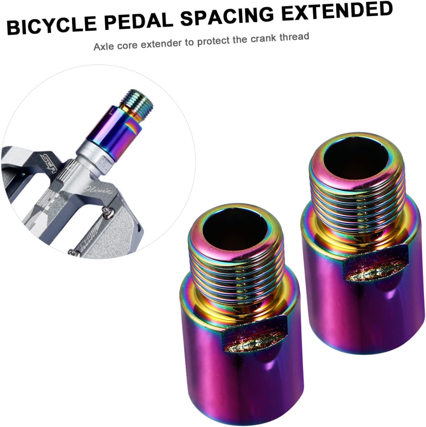 1 par de pedales extensor pedales pedales MTB Pedales de bicicleta Accesorios de bicicleta MTB Pedal Extender Se Accesorios de bicicleta