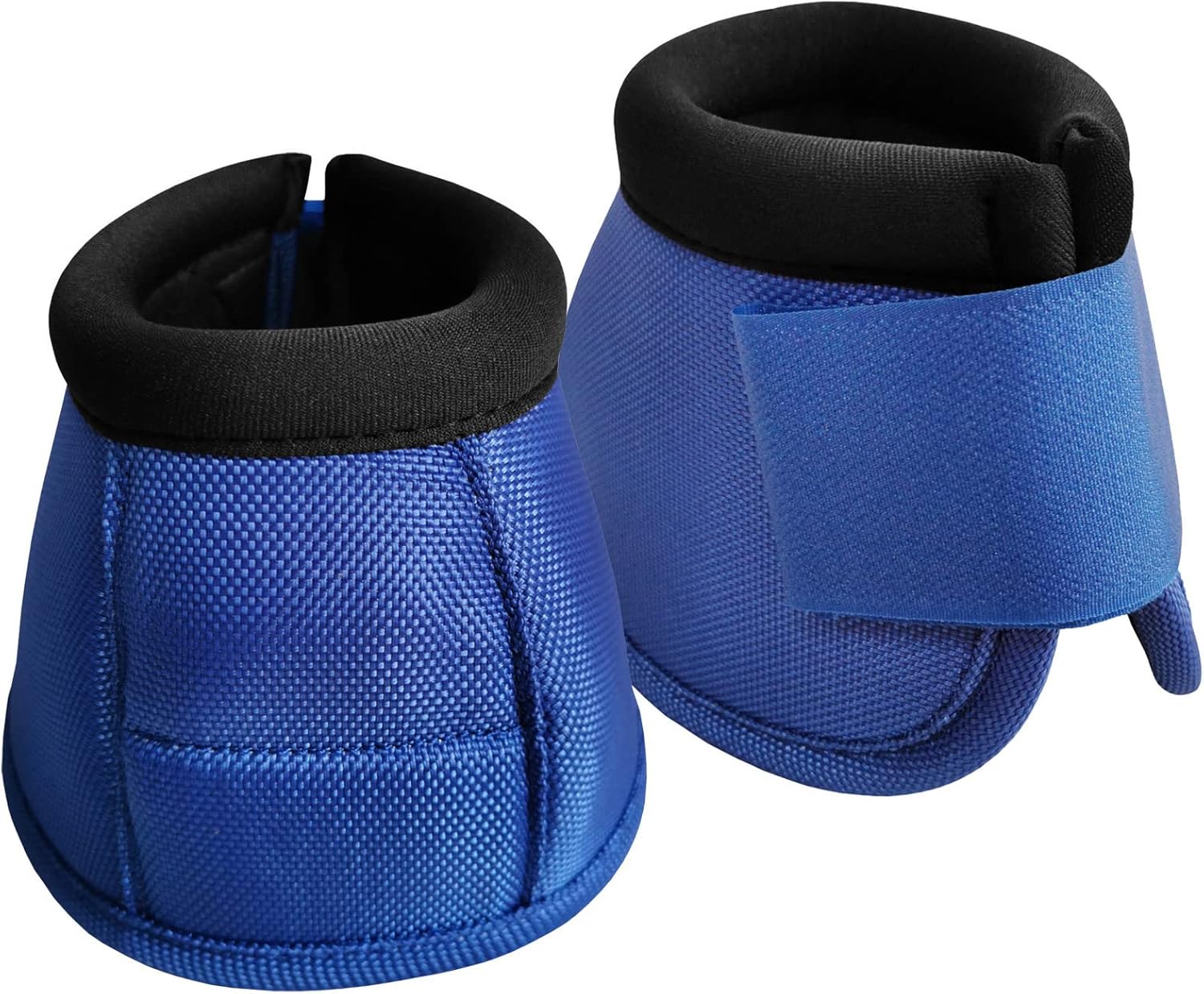 2520D – Botas de campana de caballo sin giro, botas de campana de caballo balísticas equinas, botas de campana de sobrealcance azul, XL