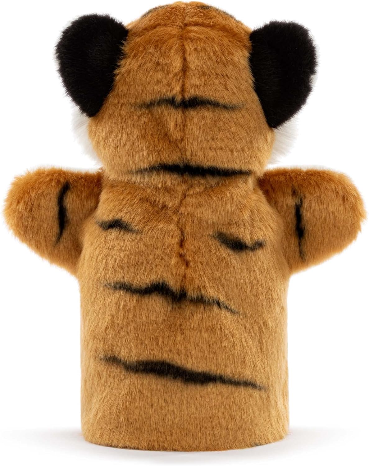DEMDACO Animalcraft – Marioneta de peluche de peluche naranja y negro, 11 pulgadas