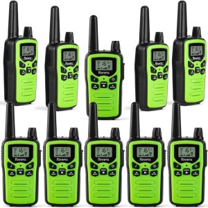 Walkie Talkies para adultos de largo alcance, paquete de 10 radios de 2 vías de hasta 3 millas de alcance en campo abierto 22 canales FRS Walkie Walkie Talkies para adultos de largo alcance, paquete de 10 radios de 2 vías de hasta 3 millas de alcance en campo abierto 22 canales FRS Walkie