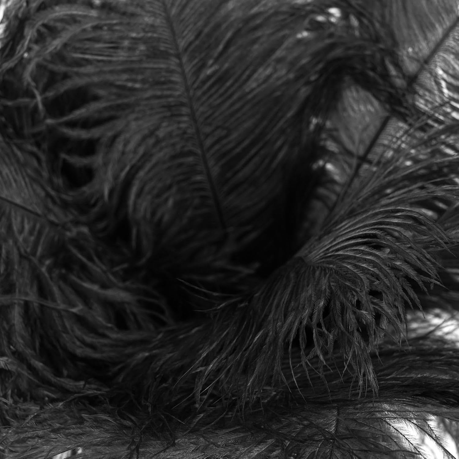 Efavormart – Paquete de 12 plumas de avestruz reales de plumas naturales negras de 13 a 15 pulgadas, rellenos de centros de mesa de bricolaje