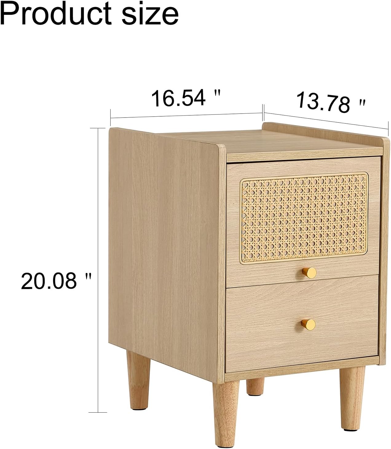 Mesita de noche de ratán con cajones de almacenamiento, muebles de noche simples y modernos, mesita de noche, mesa auxiliar para dormitorio, porche,