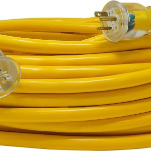 Yellow Jacket cable de extensión para contratista con puntas iluminadas T-Blade de 5 a 20Amp, 2992 Yellow Jacket cable de extensión para contratista con puntas iluminadas T-Blade de 5 a 20Amp, 2992