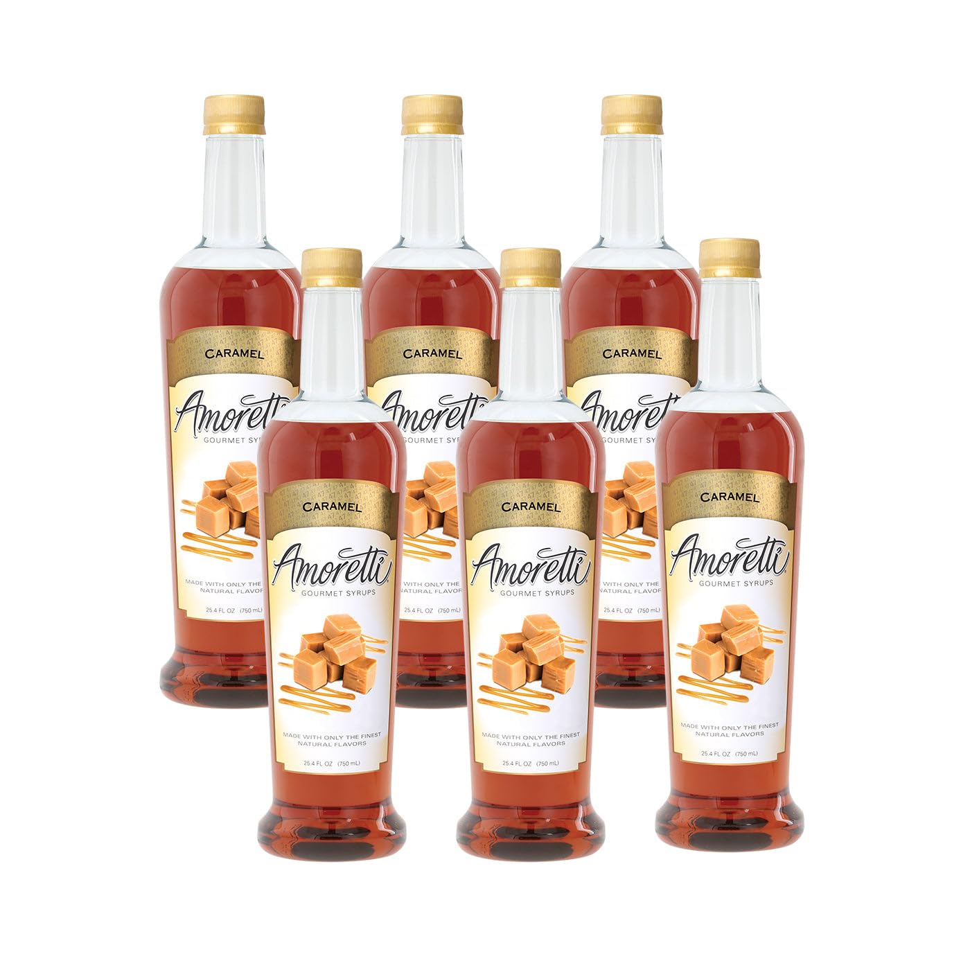 Amoretti Jarabe de caramelo prémium (25.4 fl oz)
