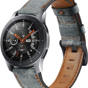 Compatible con Samsung Galaxy Watch de 1.811in, 0.866in, correa de cuero genuino para Samsung Gear S3 FrontierHuawei Watch GT 2 de 1.811in, correa Compatible con Samsung Galaxy Watch de 1.811in, 0.866in, correa de cuero genuino para Samsung Gear S3 FrontierHuawei Watch GT 2 de 1.811in, correa