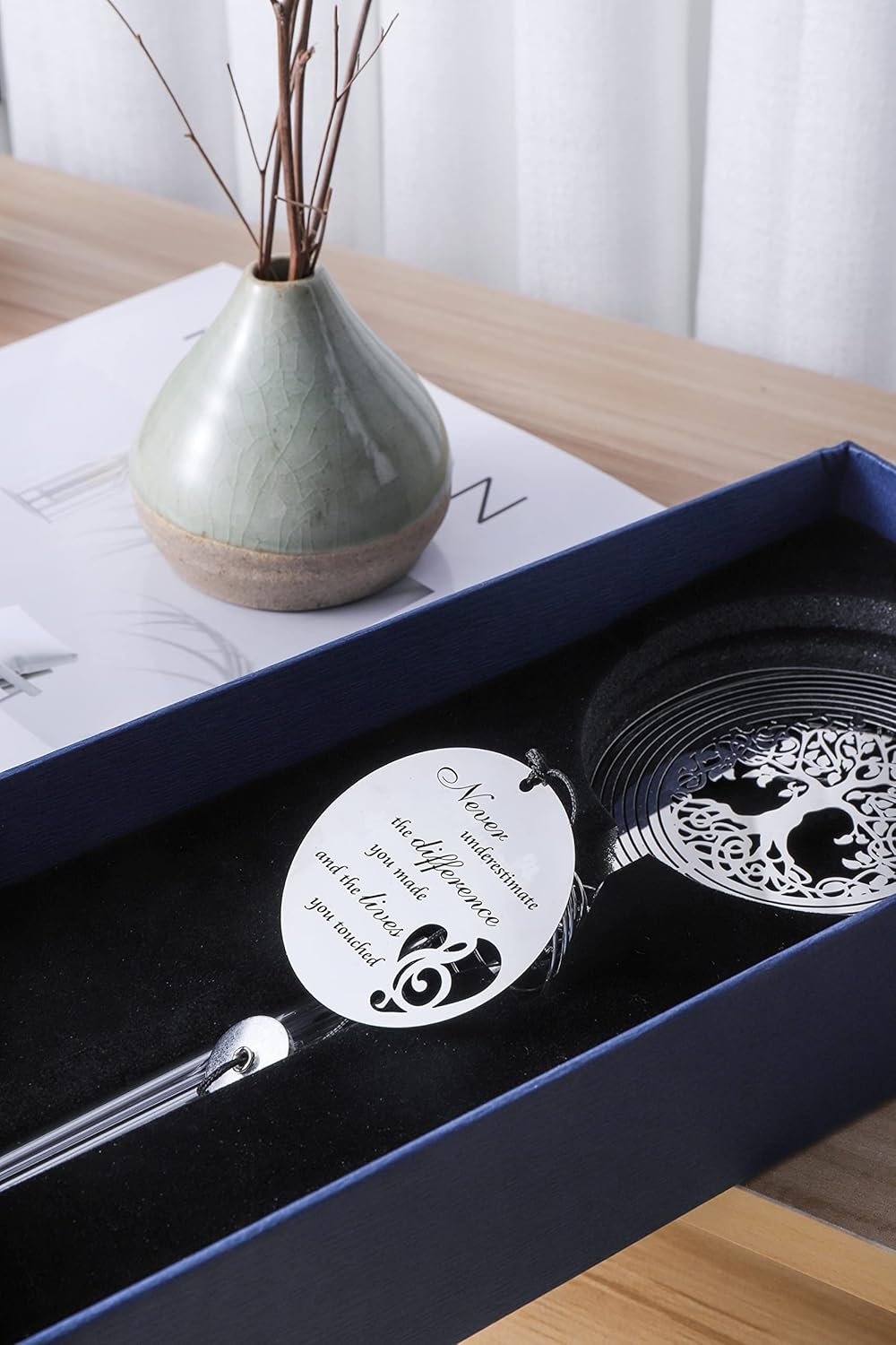 Carillón de viento de jubilación con diseño de árbol de la vida, regalos de jubilación para mujeres, hombres, regalos de feliz jubilación para
