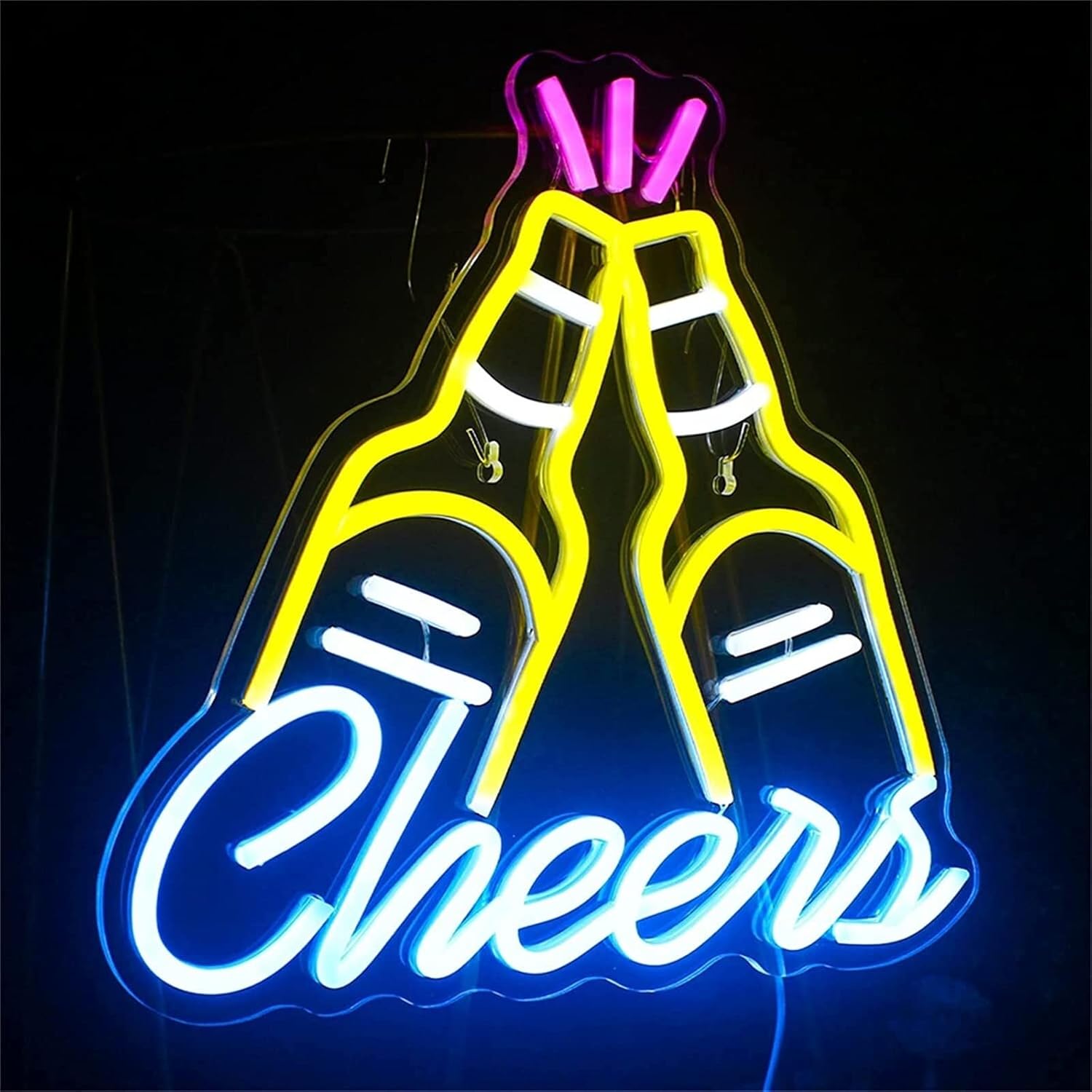 MNB LED Flexible Neon Billboard Neon Billboard Background Bar Decoration Light Shape 34X32cm