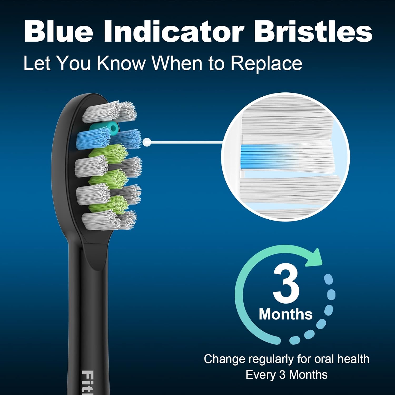 Paquete de 6 cabezales de repuesto para cepillo de dientes compatibles con WaterPik Sonic Fusion 2.0, cabezal de cepillo de hilo dental FitMount