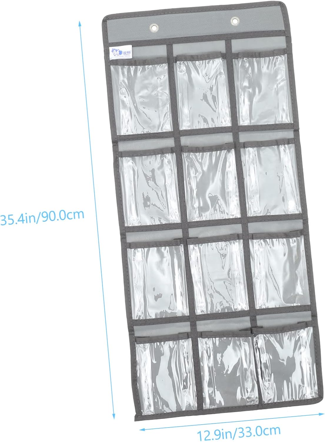 NUOBESTY Organizador de montaje en pared para joyas, bolsa de bolsillo, 3 piezas, 12 compartimentos, colgador de tarjetas, pendientes para niños,
