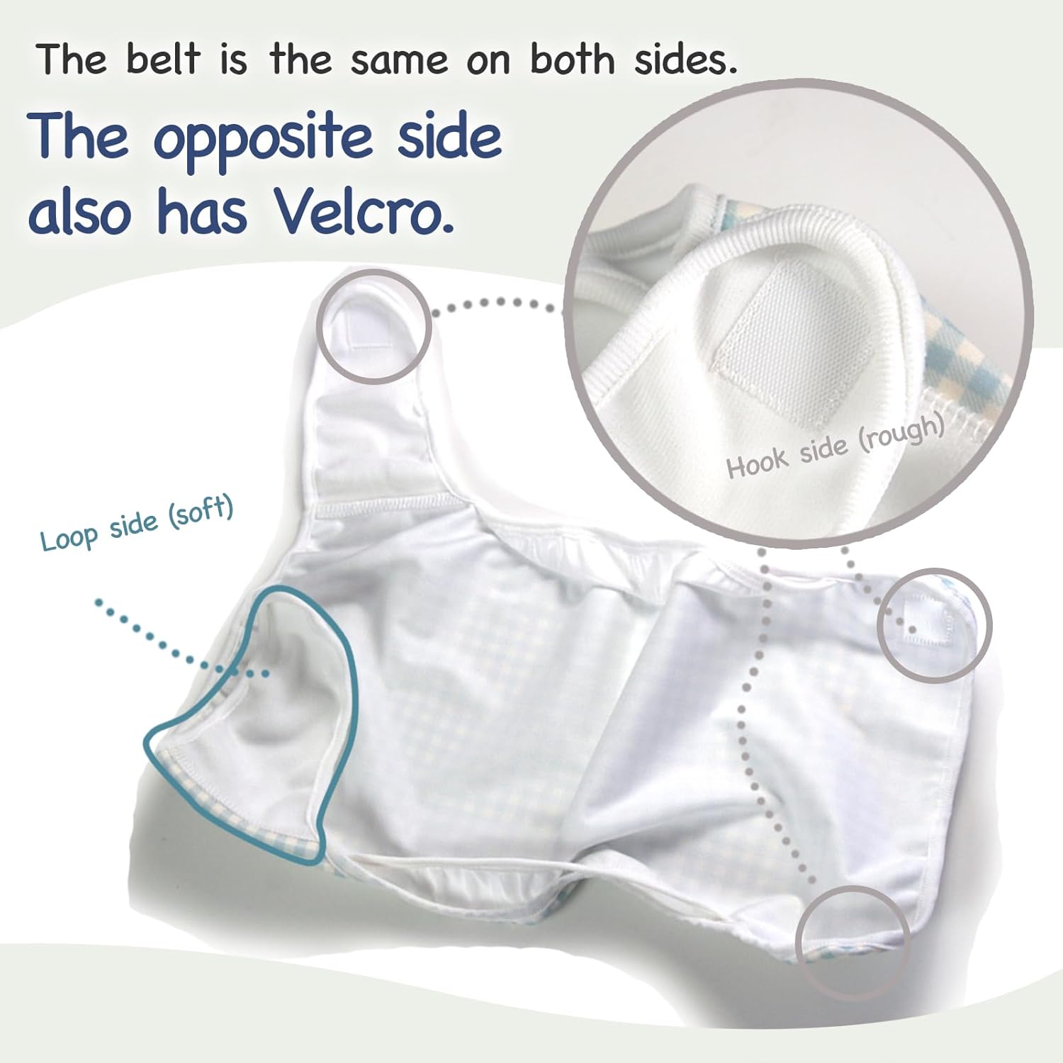POCKE  Juego de 2 fundas para pañales de tela para bebé, con velcro, a prueba de fugas, a prueba de fugas, para niño y niña, lindo paño simple