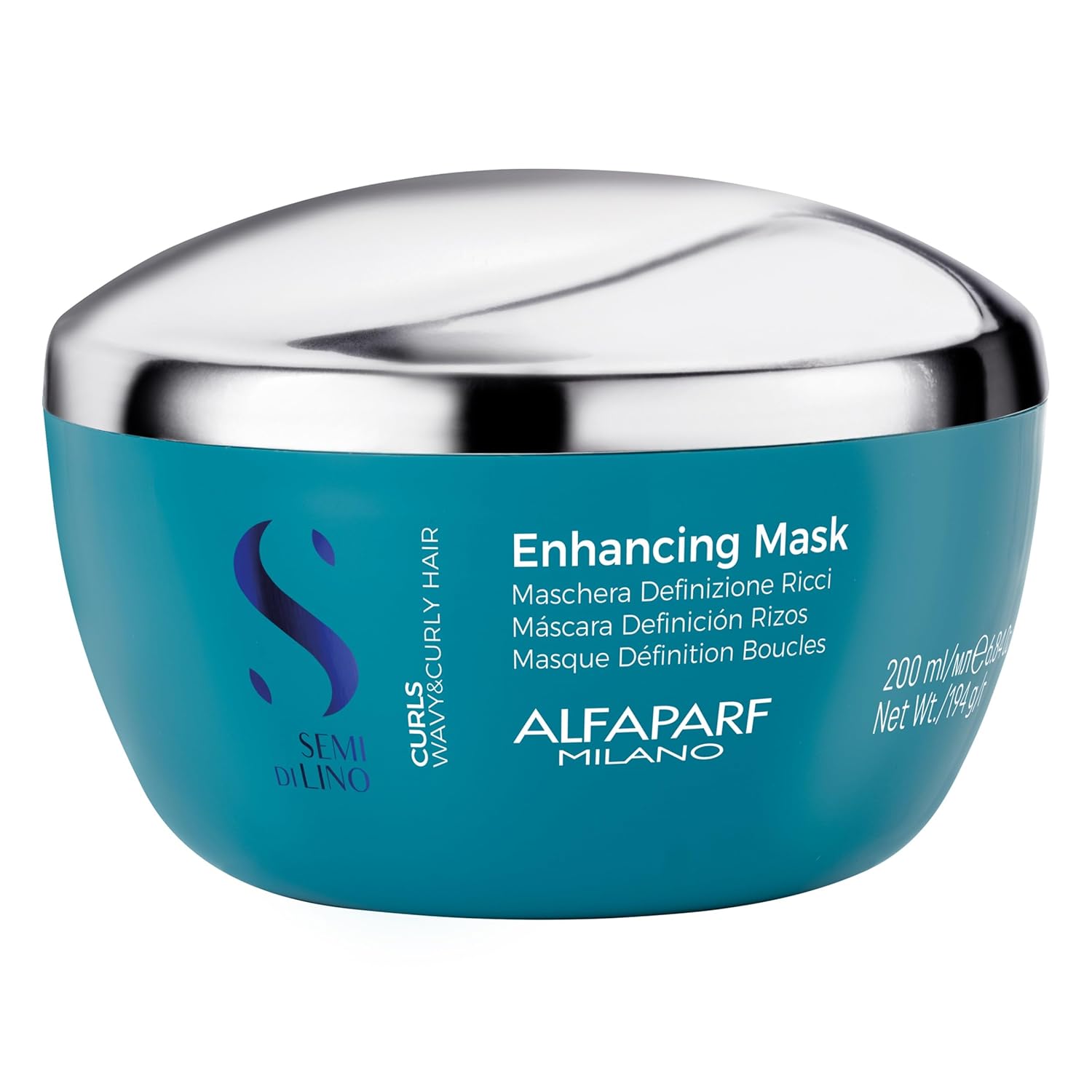 Alfaparf Milano Semi di Lino – Set de regalo para cabello ondulado y rizado, champú, máscara y crema definidora sin sulfato, define e hidrata –