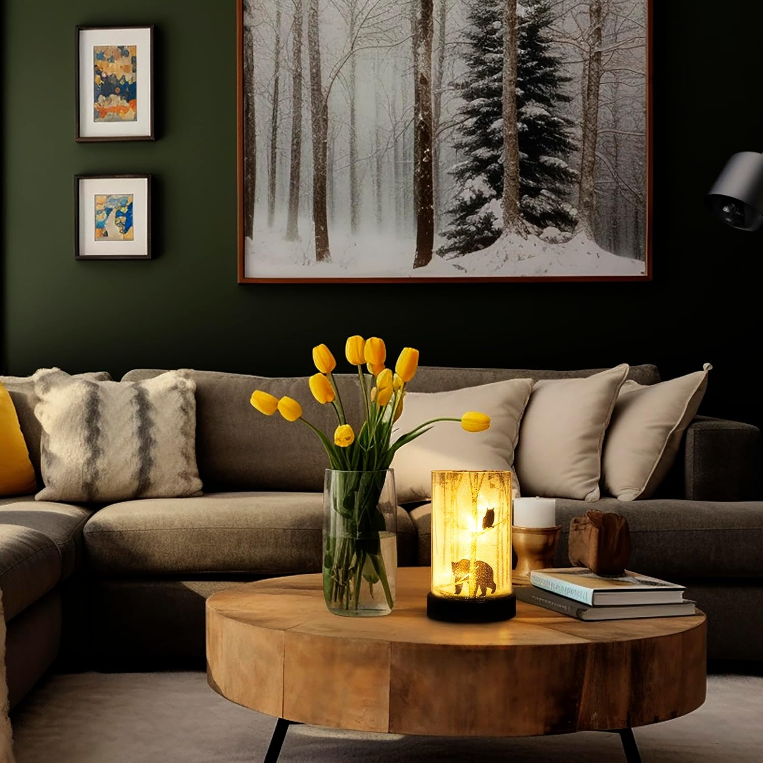 Lámpara de mesa a pilas, lámparas inalámbricas para decoración del hogar, luz nocturna a pilas con bombilla LED, luces decorativas para sala de