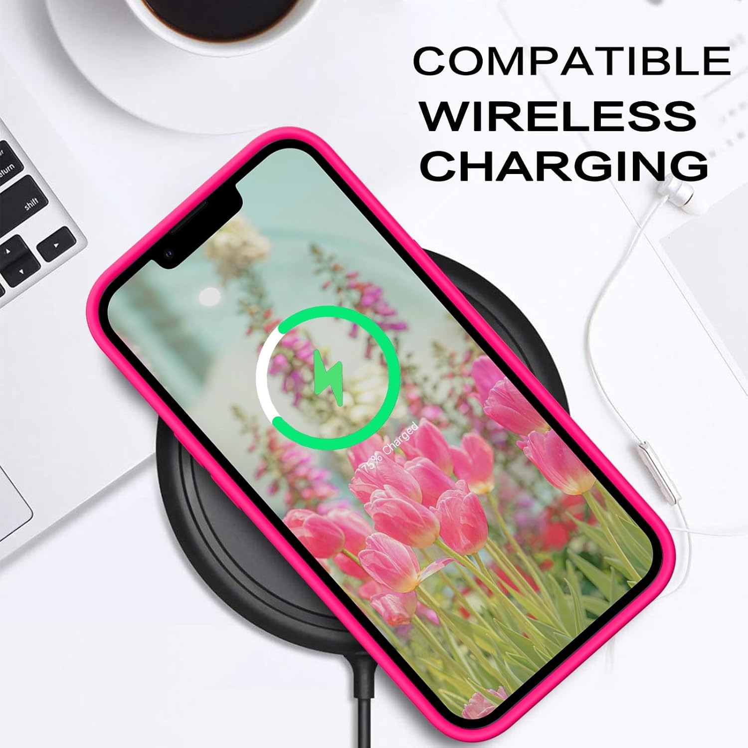 GaoBao Funda para iPhone 13 Pro Max, funda de silicona suave de goma, forro de microfibra, parte trasera dura, a prueba de golpes, funda protectora
