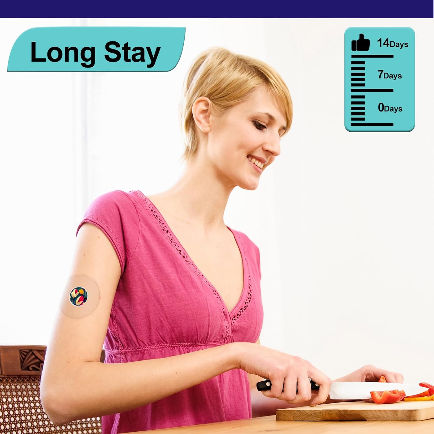 Libre 3 cubiertas de sensor y calcomanías de estilo libre para sensor Libre 3, parches adhesivos transparentes hipoalergénicos, impermeables y