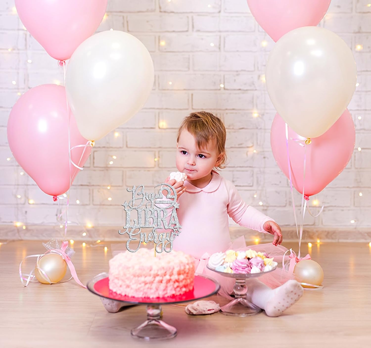 Big Libra Energy – Decoración para tartas, feliz cumpleaños Libra en septiembreoctubre, temporada de Libra, 12 suministros de decoración de fiesta