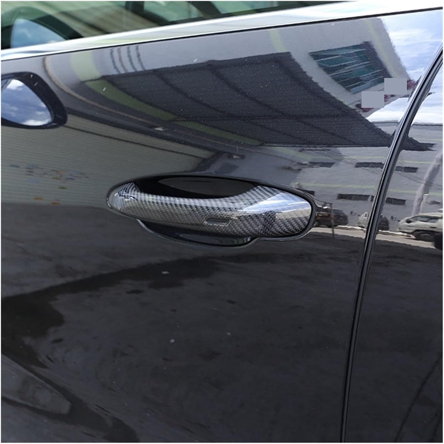AkosOL Compatible for Porsche Macan 2014-2023 Dry Carbon Fiber Car Exterior Door Handle Cover Trim Sticker Replacement (with Holes)