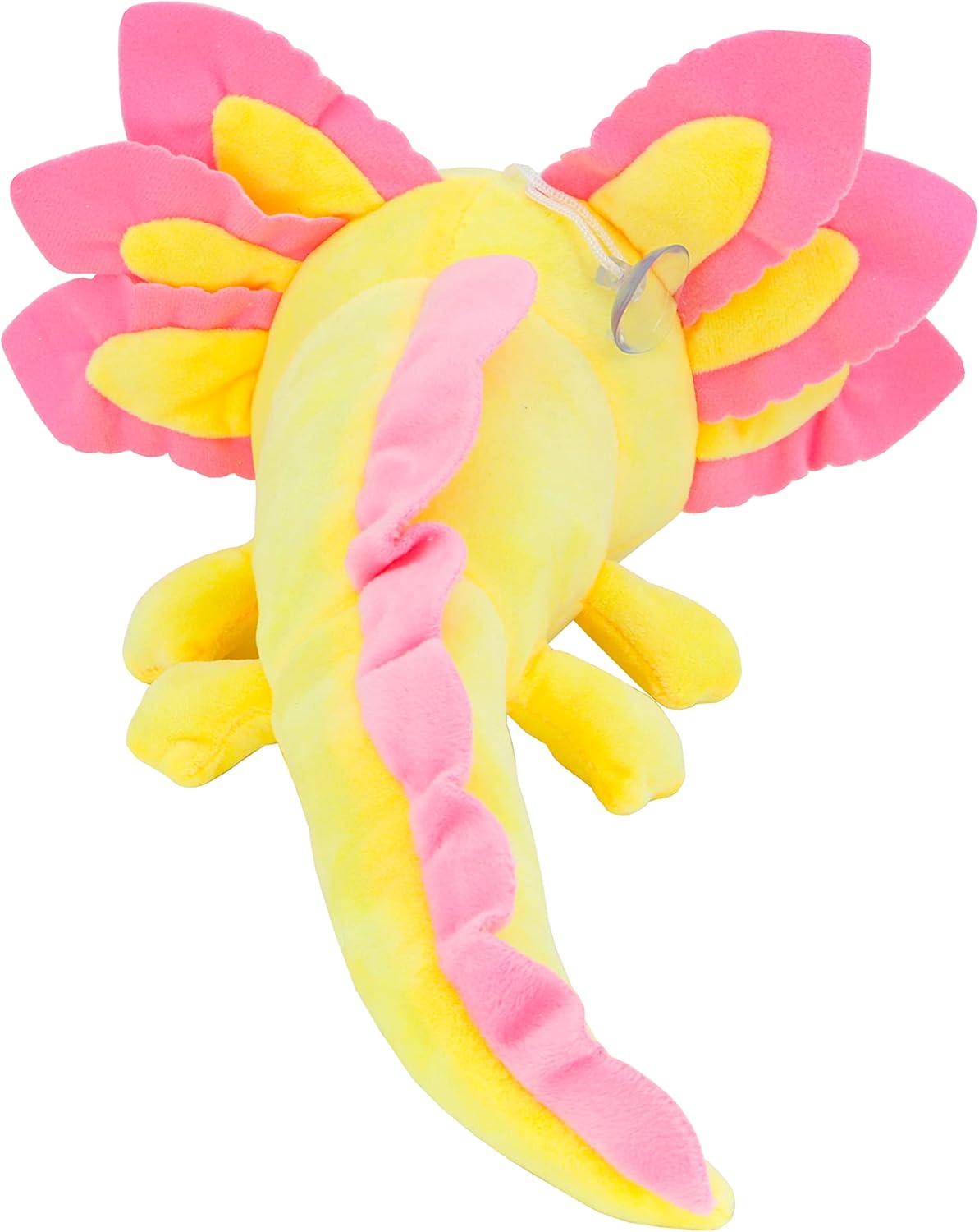 Juguete de peluche de ajolotl, suave y lindo animal de peluche de ajolote de salamandra, regalo para niños y niñas (amarillo)