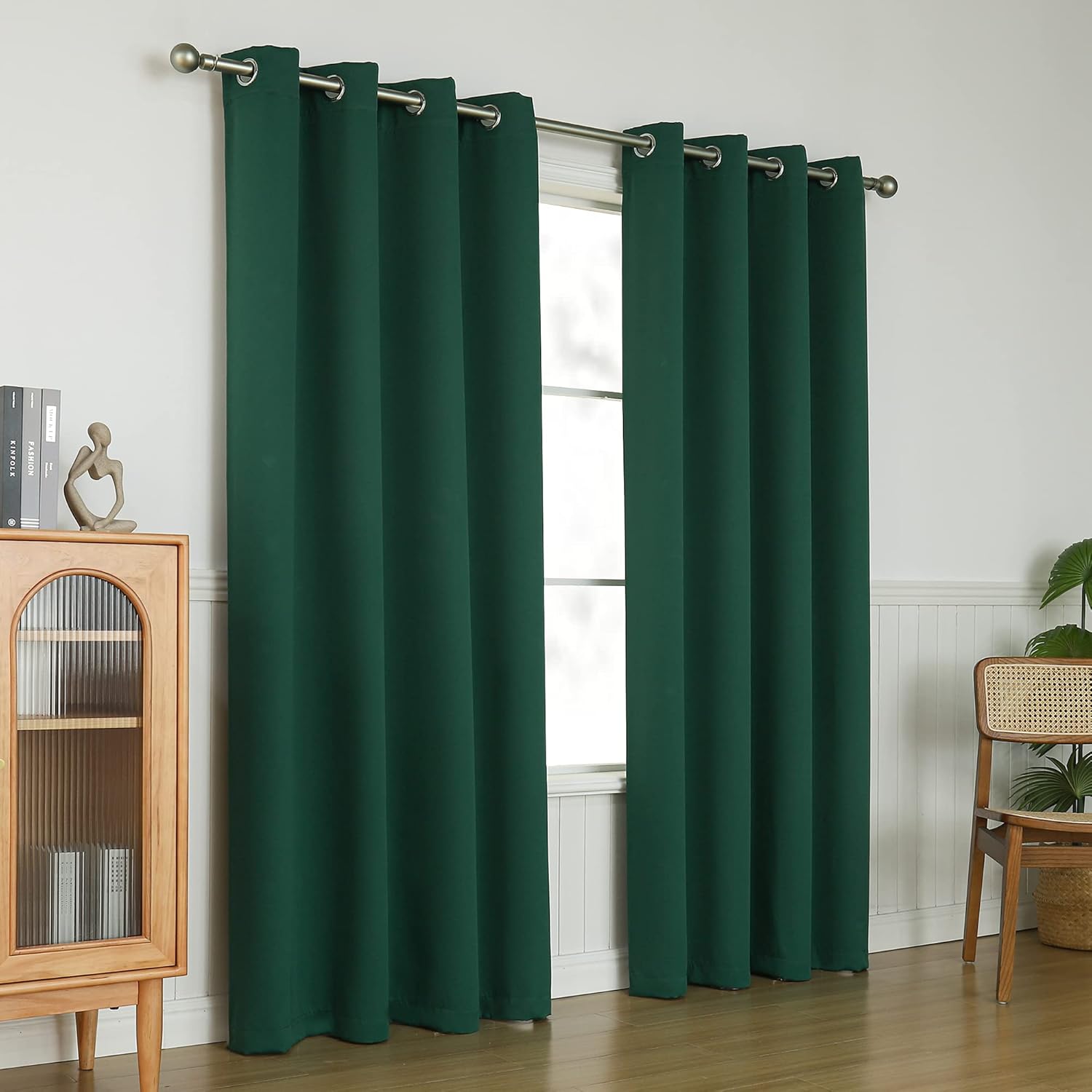 KEQIAOSUOCAI Cortinas opacas para dormitorio, sala