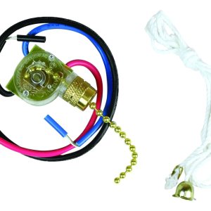 Jandorf 60305 Interruptor de cadena de luz de ventilador de 3 vías 3 terminales de cable cadena de latón, 1 unidad (paquete de 1) Jandorf 60305 Interruptor de cadena de luz de ventilador de 3 vías 3 terminales de cable cadena de latón, 1 unidad (paquete de 1)