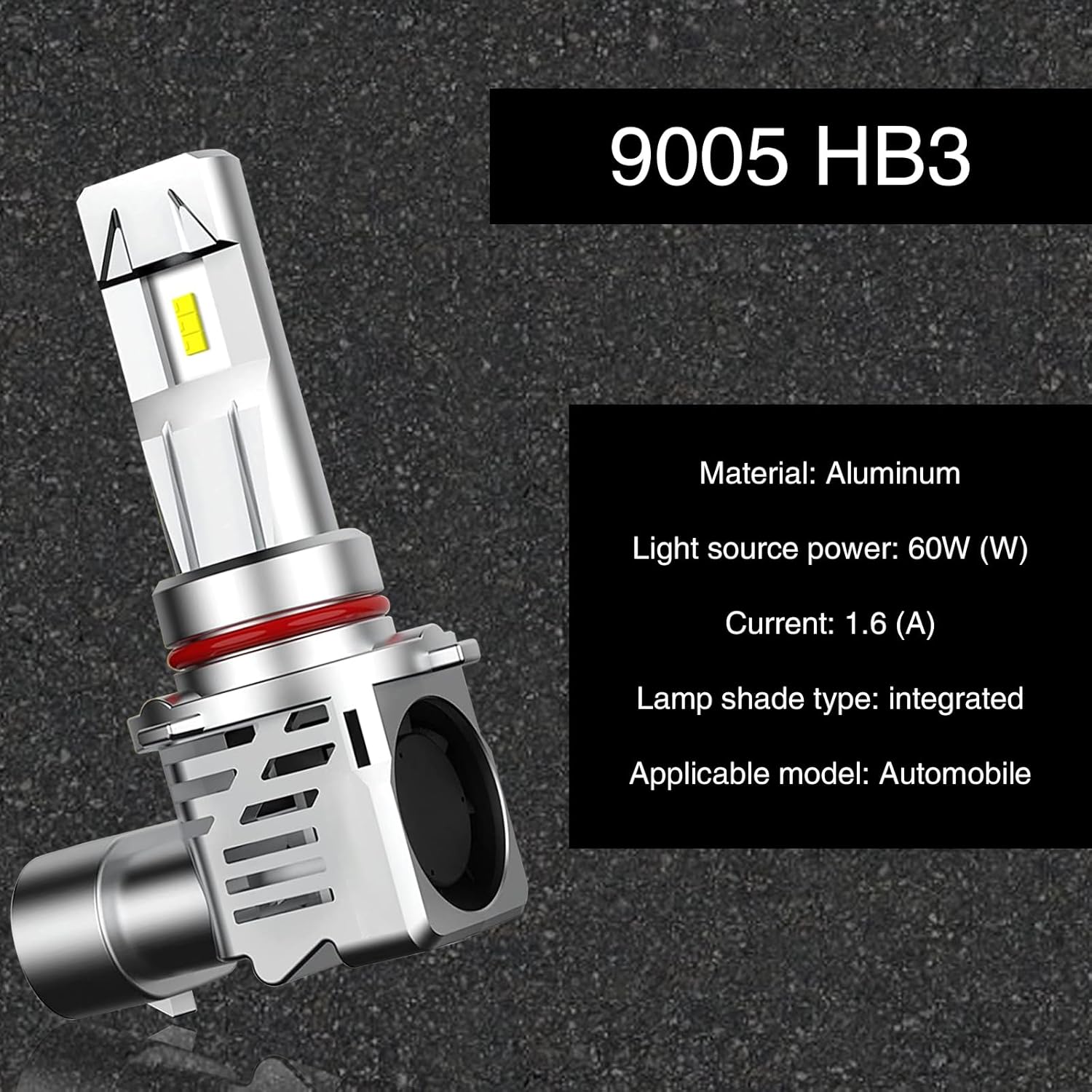 QODOLSI 2 bombillas de coche 9005HB3, kits de bombillas de coche superbrillantes de 6500 K, luz antiniebla de luz blanca, luz alta de aluminio,