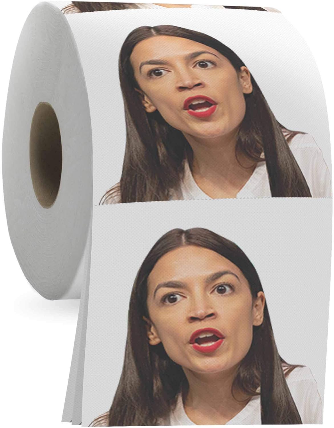 Political Leaders – Juego de rollos de papel higiénico de 3 capas con Biden, Kamala, Obama y Alexandria Ocasio-Cortez, 200 hojas por rollo,