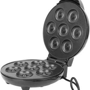 Máquina para hacer donas, mini máquina de donas de 1000 W de doble cara con superficie antiadherente para desayunos, aperitivos, postres y más, hace Máquina para hacer donas, mini máquina de donas de 1000 W de doble cara con superficie antiadherente para desayunos, aperitivos, postres y más, hace
