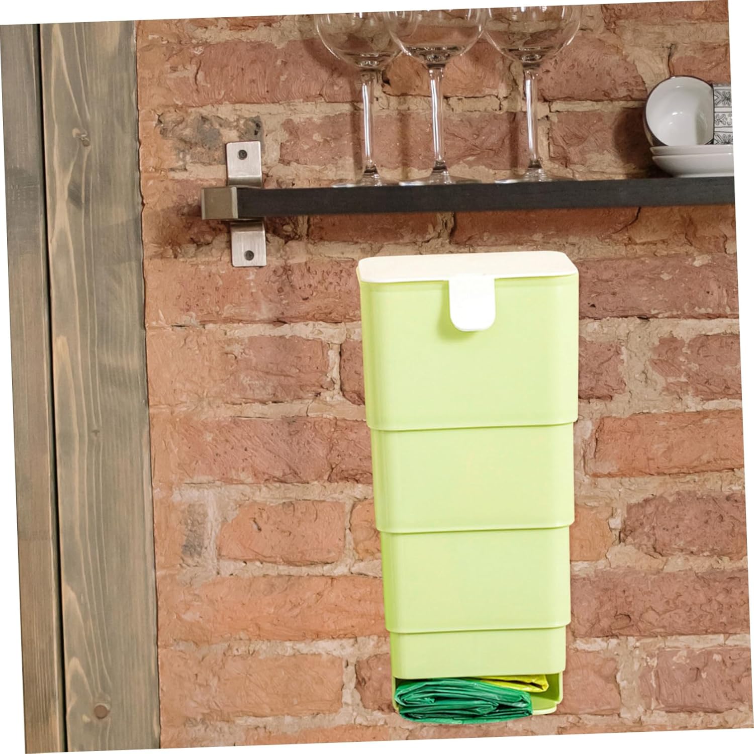 Caja de almacenamiento de bolsa de basura Bolsa de pared plegable PP