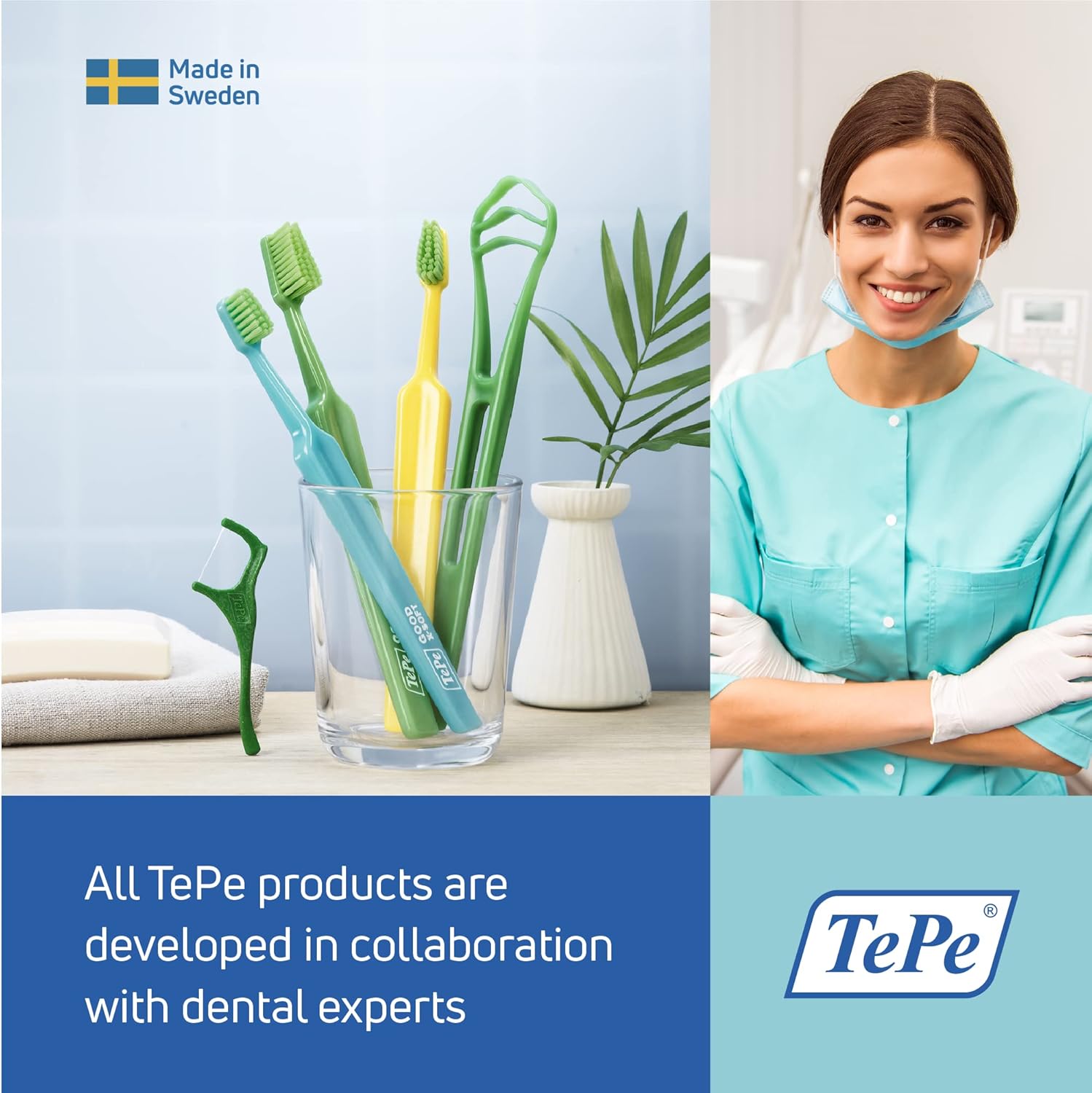 TEPE Good – Cepillo de dientes de cerdas suaves para adultos y adolescentes, paquete de 1, regular