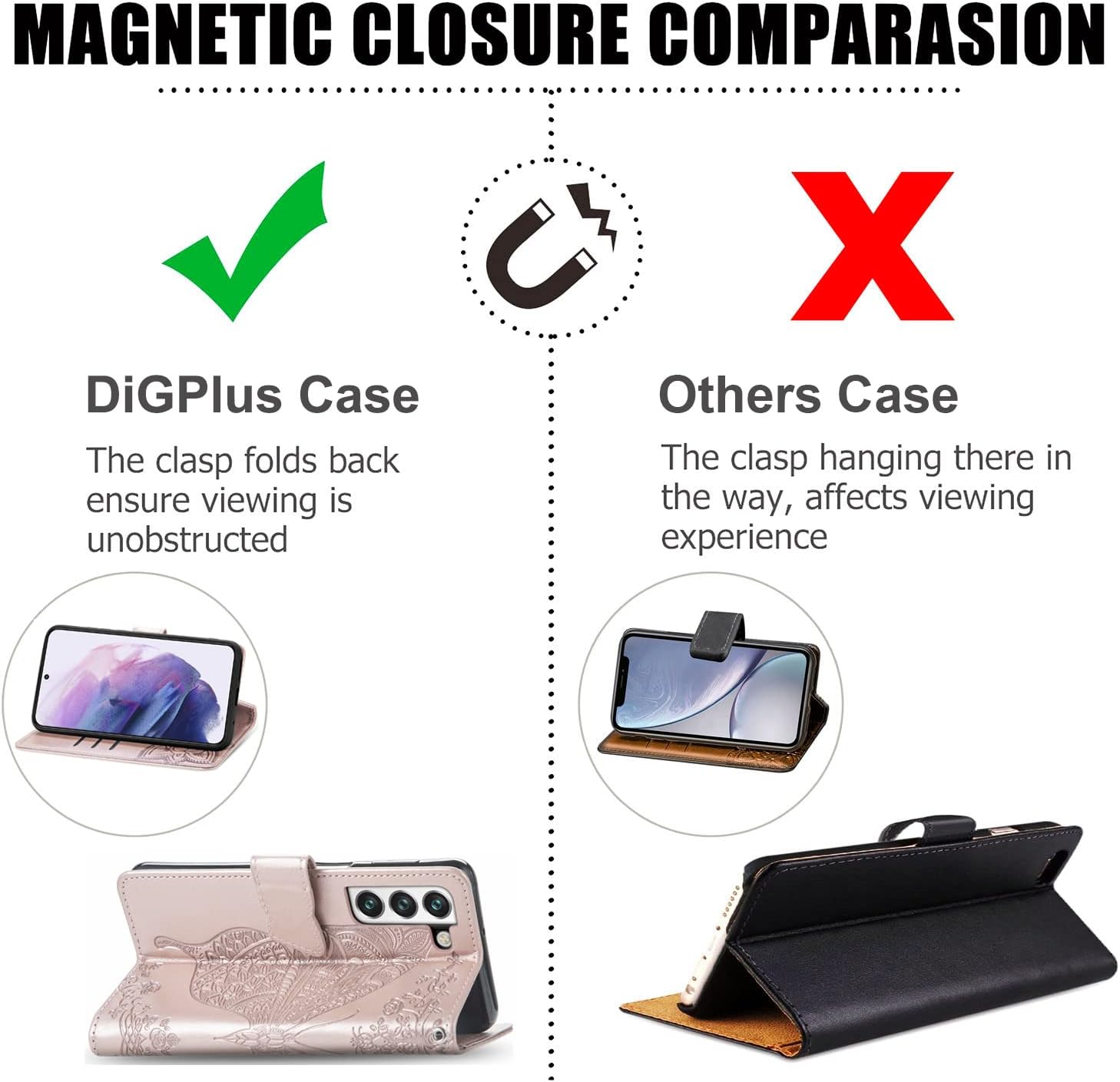 Galaxy S22 5G Wallet Case, Butterfly & Flower Embossed PU Leather Wallet Case Flip Protective Phone Cover with Card Slots and Kickstand for Samsung