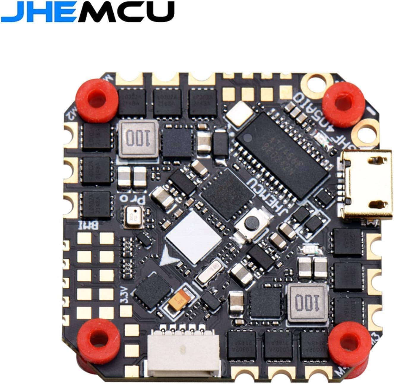 GHF405AIO-BMI F405 Controlador de vuelo W5V 10V BEC incorporado 40A BLHELI_S 2-6S 4 en 1 ESC 25.5X25.0.197 in para FPV Drone
