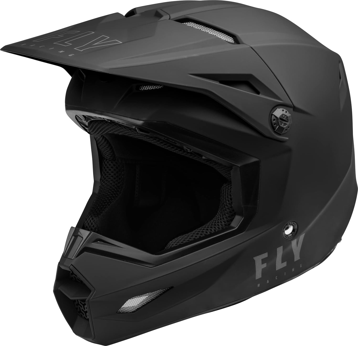 Fly Racing Kinetic Solid Casco para adultos, modelo 2023 (negro mate, talla XL)