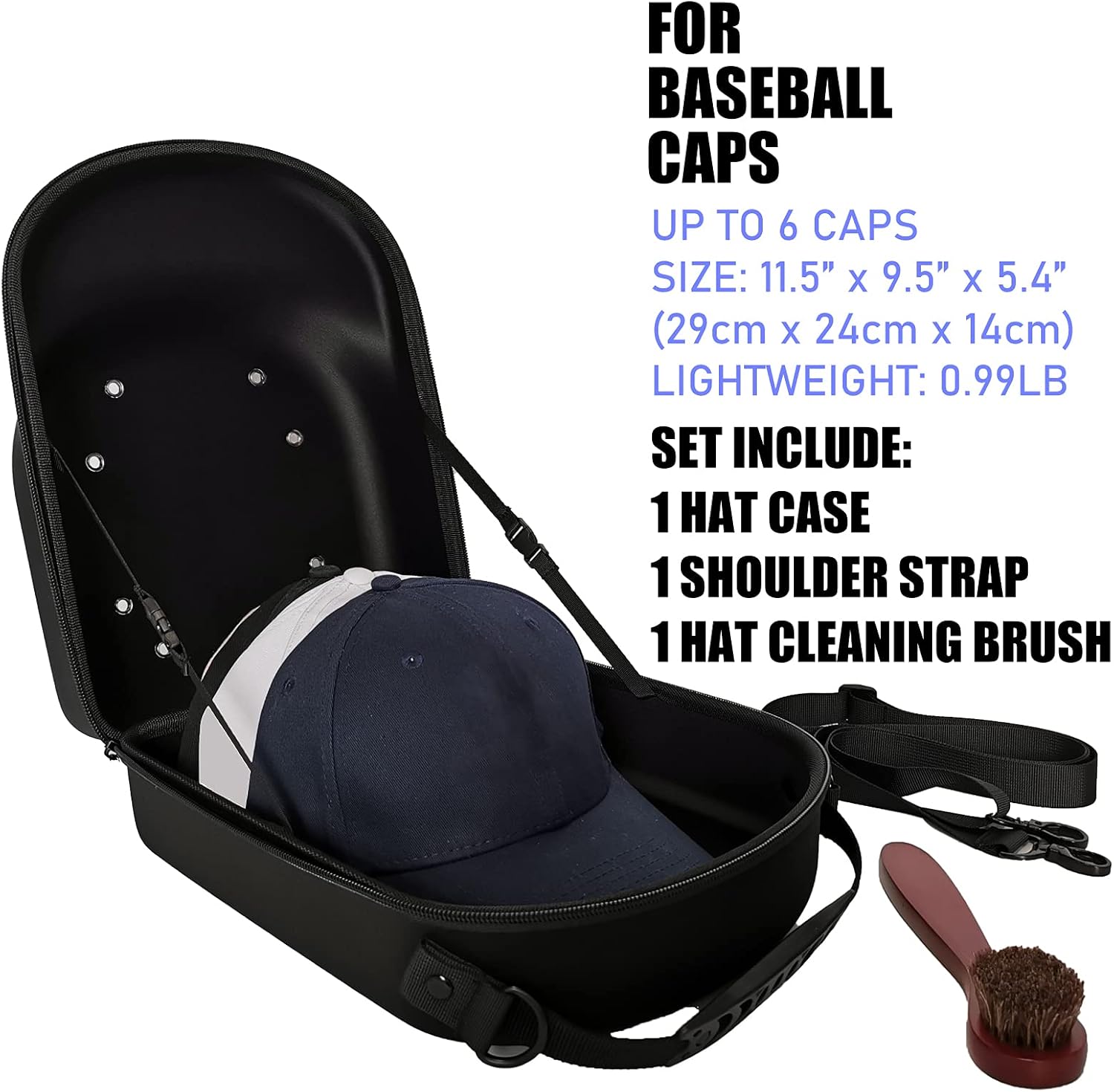Funda protectora de sombrero de viaje para gorras de béisbol, bolsa de béisbol, soporte para sombreros para viajes (1-6), bolsa de viaje con correa
