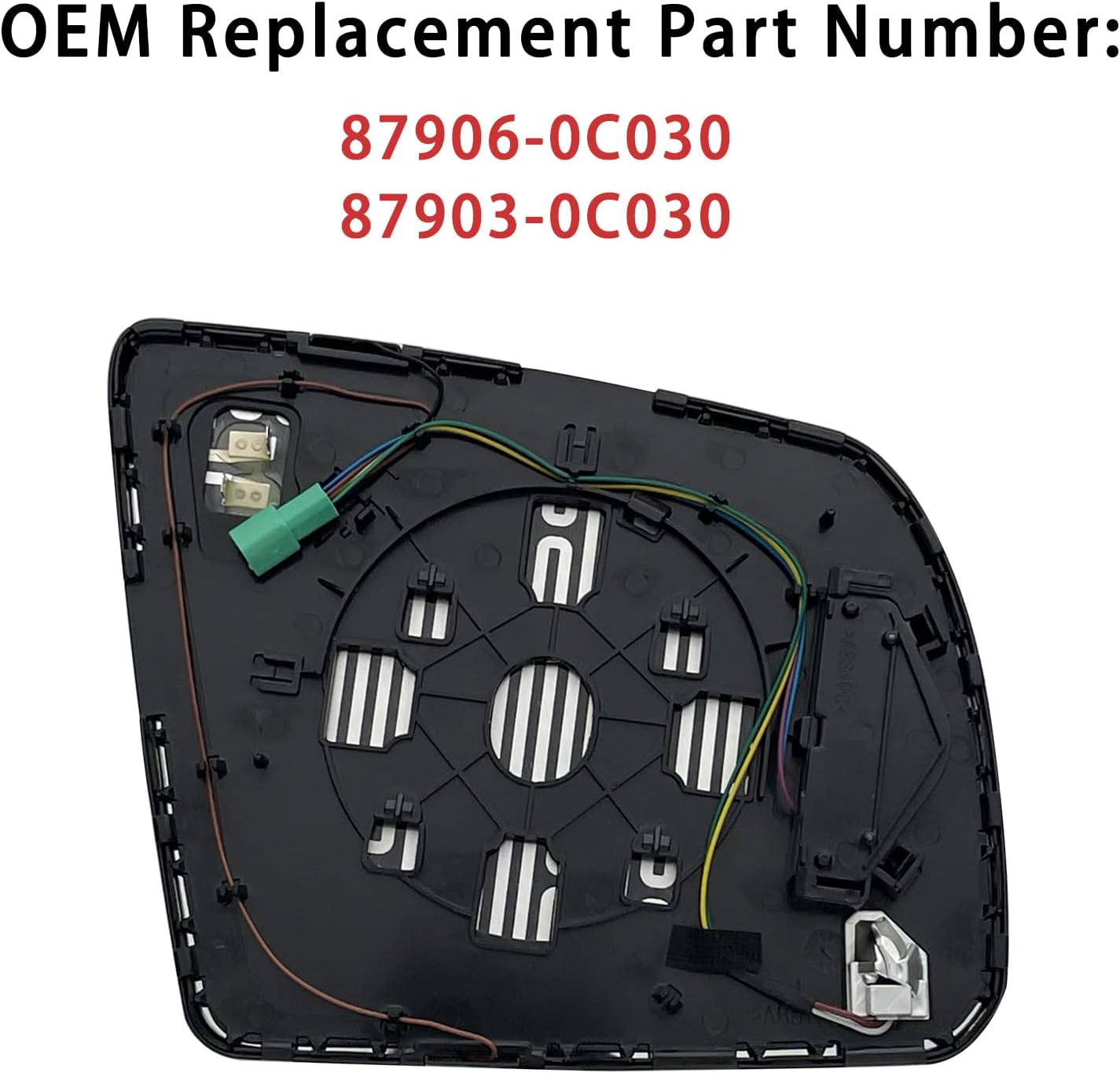 Sistema de detección de puntos ciegos con calefacción en el lado del conductor para Toyota Sequoia 2008-2017 2007-2020 Toyota Tundra Espejo lateral