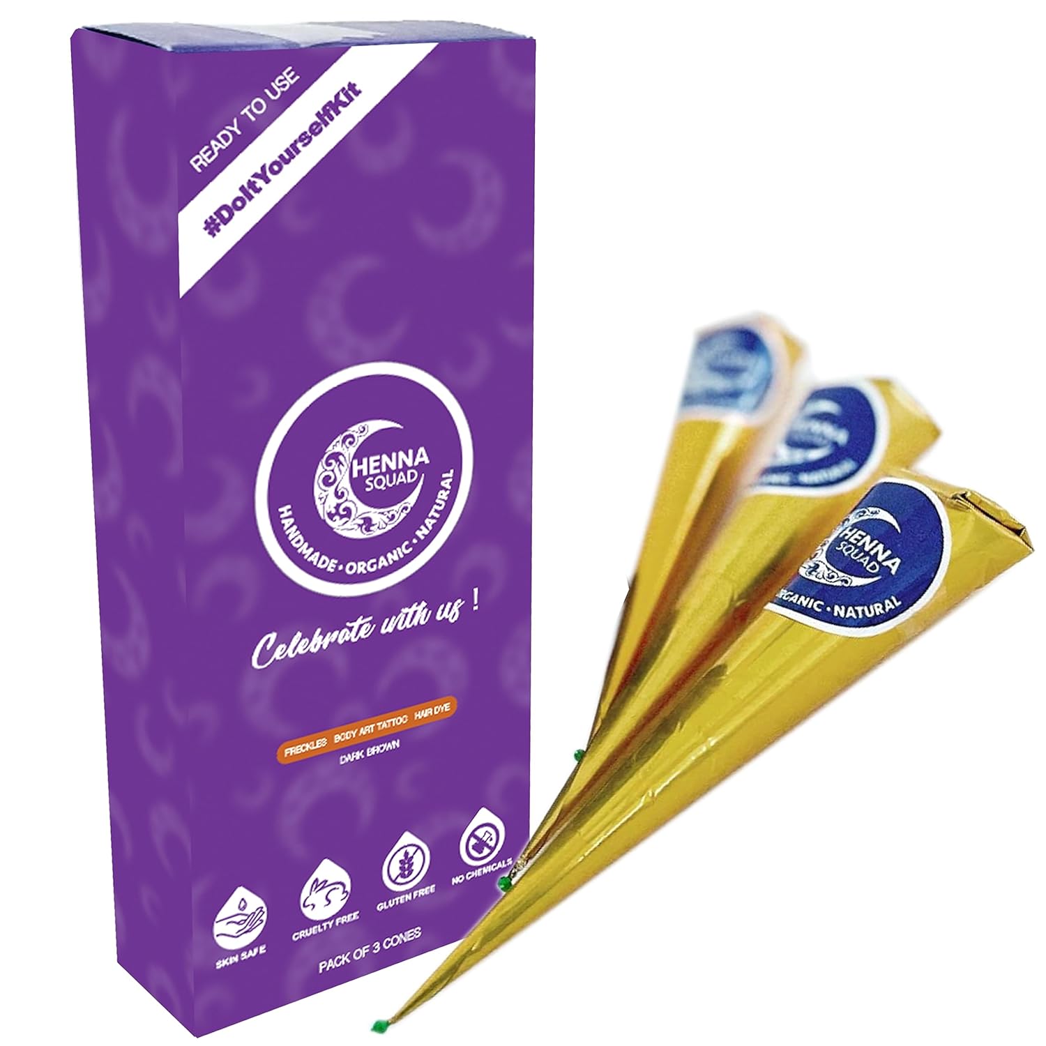 Tinte para el cabello de henna, listo para usar, pasta de conos de henna, perfecto para teñir el cabello y nutrición del cabello, tubos de henna