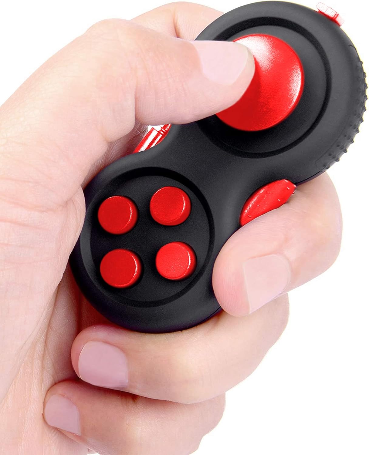 DUDDY-PRO Fidget Pad 8 características divertidas, almohadilla de juego de control retro de mano, juguete de enfoque, alivio de ansiedad y estrés