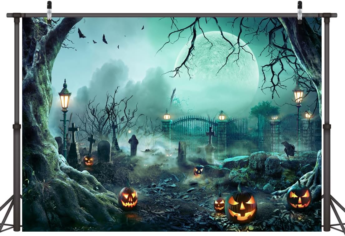 LYWYGG Telón de fondo de Halloween de 7x5ft CP-460