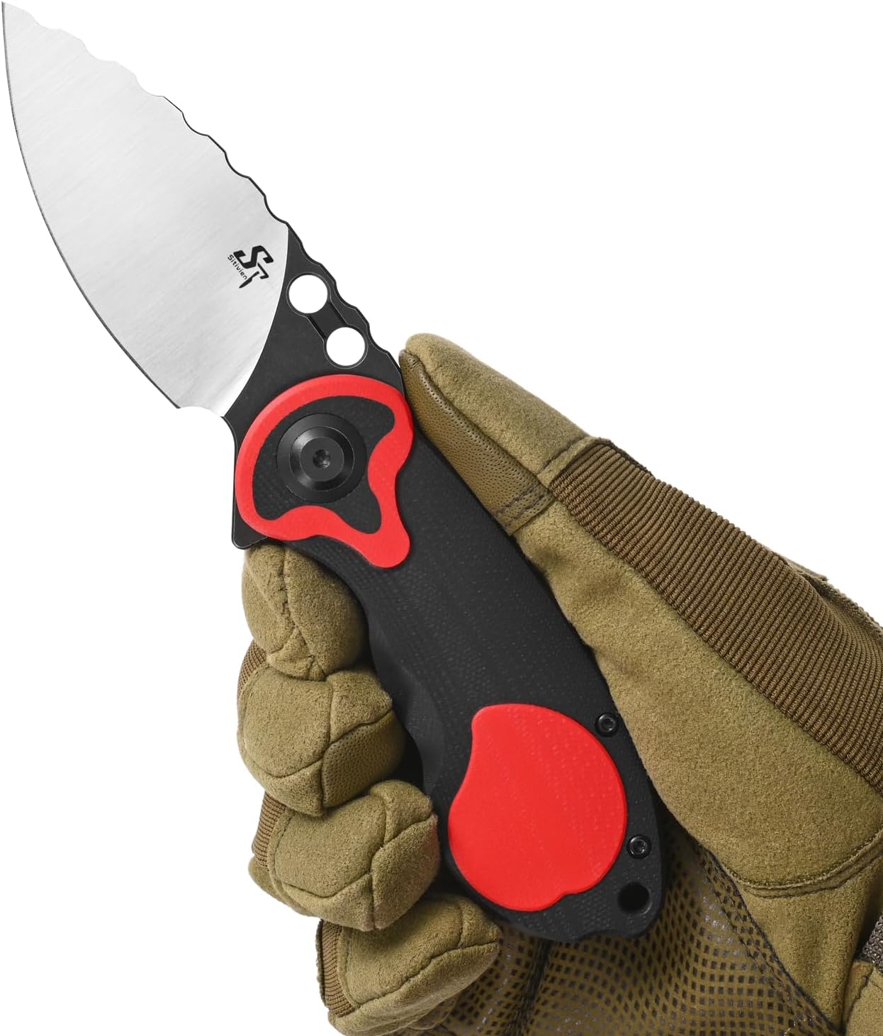 Sitivien ST161 – Cuchillo de bolsillo plegable, hoja de acero DC53 con mango G10, cuchillo de herramienta EDC de la serie del zodiaco chino para